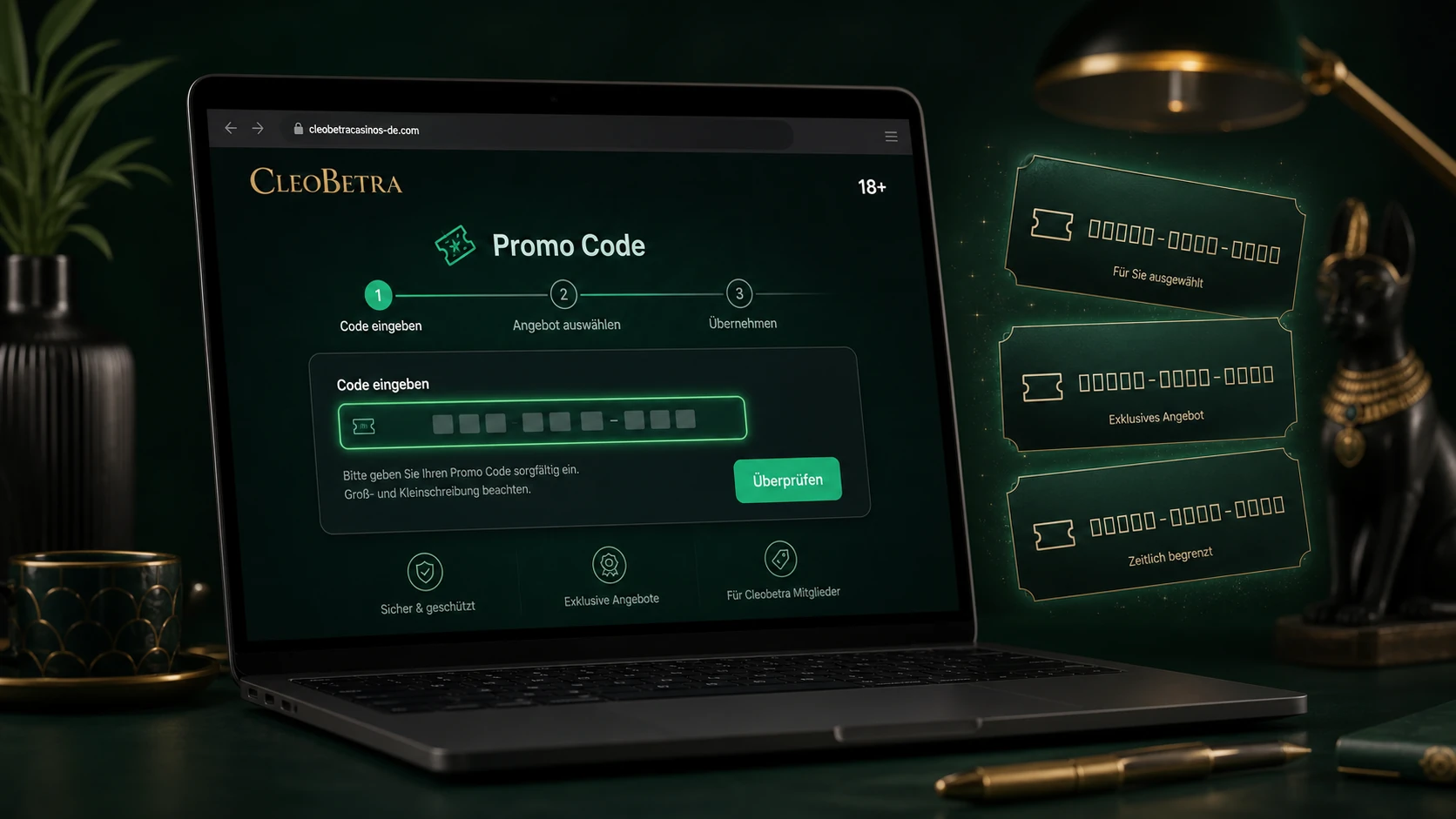 Cleobetra Casino Promo Code finden und eingeben