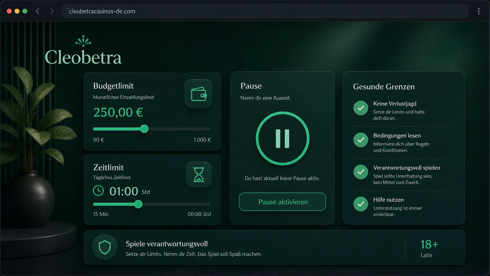 Verantwortungsvolles Spielen mit Bonusguthaben