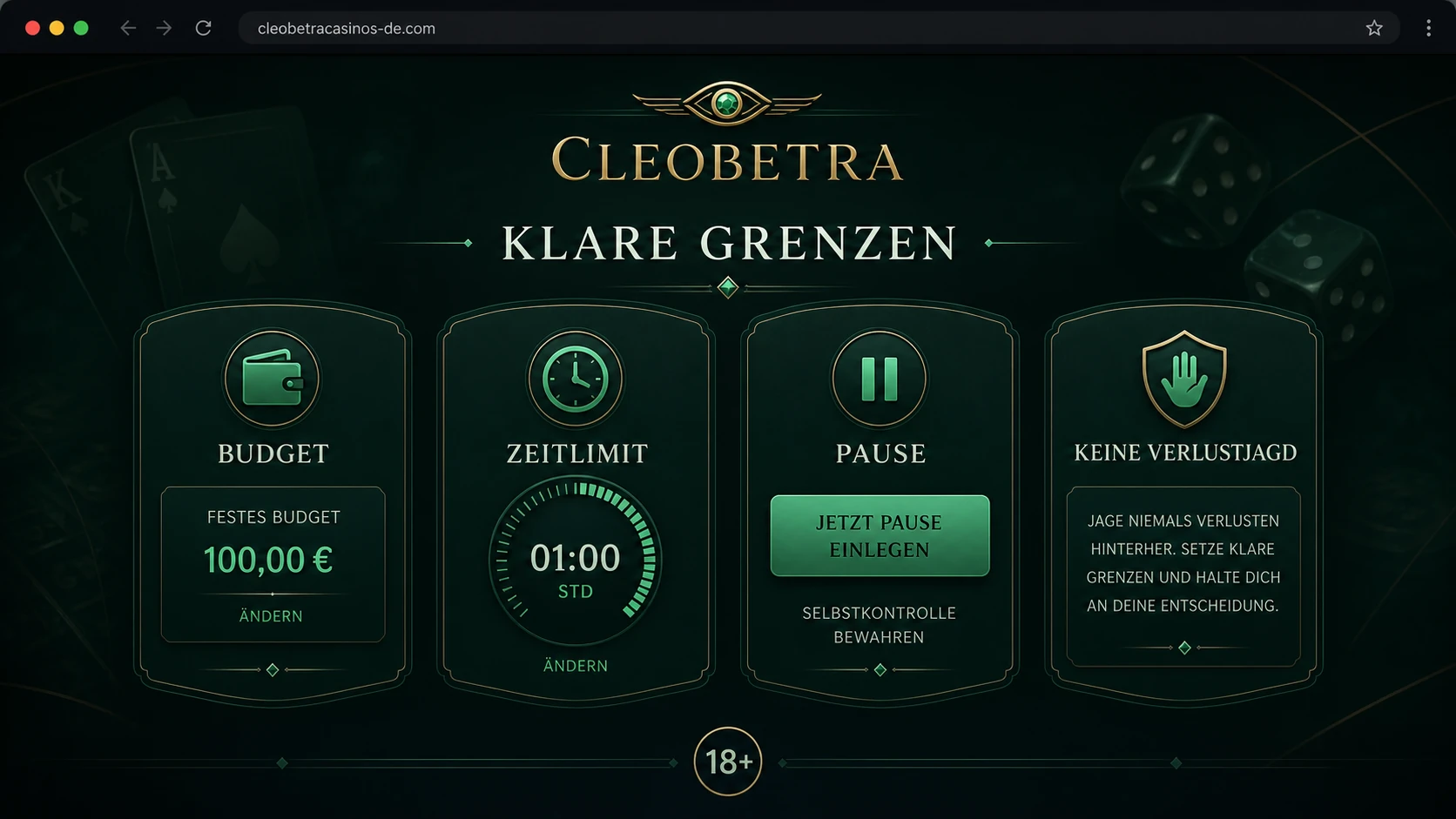 Cleobetra Spielen mit klaren Grenzen